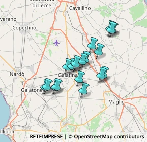 Mappa Via San Lazzaro, 73013 Galatina LE, Italia (6.00667)