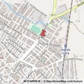 Mappa Via Pastrengo, 3, 73048 Nardò, Lecce (Puglia)
