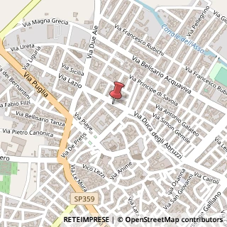 Mappa Via Michele Gaballo, 23, 73048 Nardò, Lecce (Puglia)