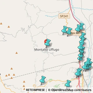 Mappa Via Bellavista, 87046 Montalto Uffugo CS, Italia (7.2615)