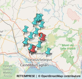 Mappa Località S'arridelli, 09040 Serdiana CA, Italia (12.121)