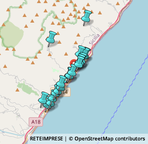 Mappa SS114, 98021 Alì Terme ME, Italia (2.8015)