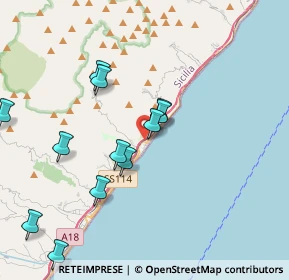 Mappa SS114, 98021 Alì Terme ME, Italia (4.46917)