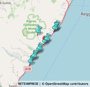 Mappa SS114, 98021 Alì Terme ME, Italia (5.38636)