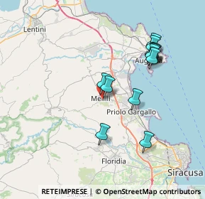 Mappa Via Giulio Emanuele Rizzo, 96010 Melilli SR, Italia (8.22308)