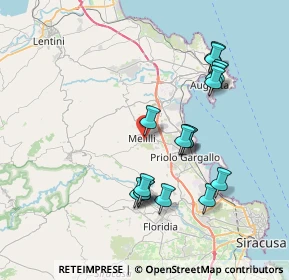 Mappa Via Giulio Emanuele Rizzo, 96010 Melilli SR, Italia (8.26938)