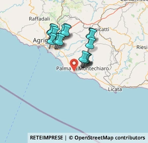 Mappa Via Eolie, 92020 Palma di Montechiaro AG, Italia (12.959)