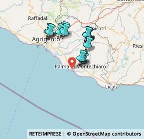 Mappa Via Eolie, 92020 Palma di Montechiaro AG, Italia (13.3995)