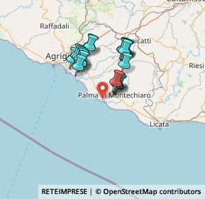 Mappa Via Eolie, 92020 Palma di Montechiaro AG, Italia (12.016)