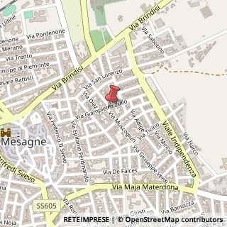 Mappa Via Giampietro Zullo, 2, 72023 Mesagne, Brindisi (Puglia)