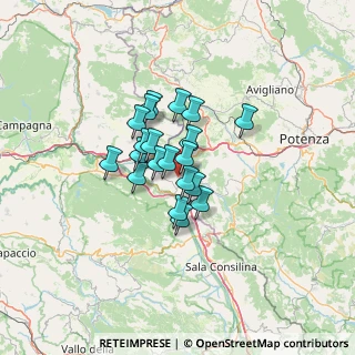 Mappa 84030 Caggiano SA, Italia (9.0735)