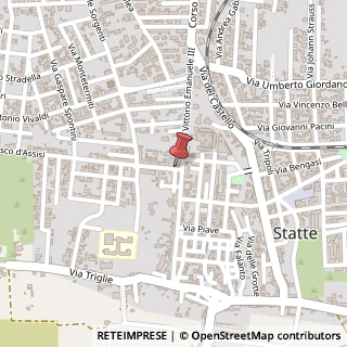 Mappa Via San Francesco, 4, 74010 Statte, Taranto (Puglia)