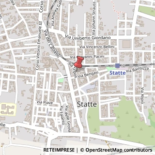 Mappa Via Tripoli, 5, 74010 Statte, Taranto (Puglia)