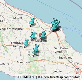 Mappa Via Dottor Roberto Antonucci, 72023 Mesagne BR, Italia (10.869)