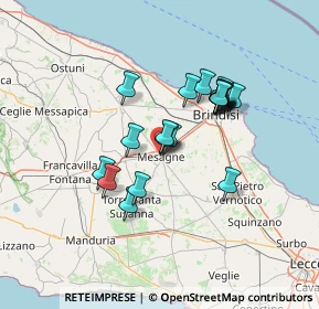 Mappa Via Dottor Roberto Antonucci, 72023 Mesagne BR, Italia (11.889)