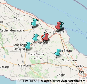Mappa Via XXIV Maggio, 72023 Mesagne BR, Italia (10.348)