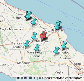 Mappa Via Dottor Roberto Antonucci, 72023 Mesagne BR, Italia (13.0435)