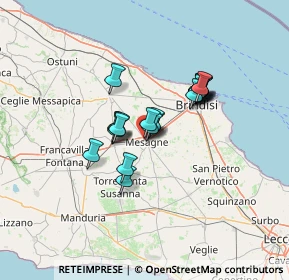 Mappa Via Tito Speri, 72023 Mesagne BR, Italia (9.9145)