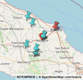 Mappa Via Tito Speri, 72023 Mesagne BR, Italia (10.71909)