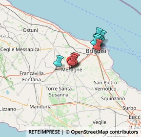 Mappa Via Tito Speri, 72023 Mesagne BR, Italia (10.45091)