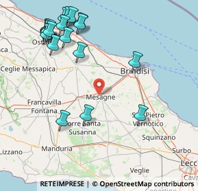 Mappa Via Tito Speri, 72023 Mesagne BR, Italia (22.0415)