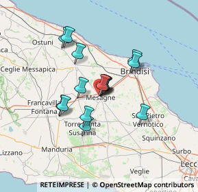 Mappa Via Tito Speri, 72023 Mesagne BR, Italia (10.92667)