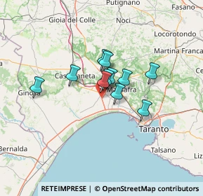 Mappa Viale chiatona km 2, 74019 Palagiano TA, Italia (9.14455)