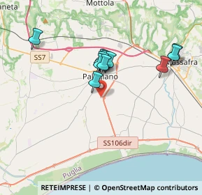 Mappa Viale chiatona km 2, 74019 Palagiano TA, Italia (3.31583)