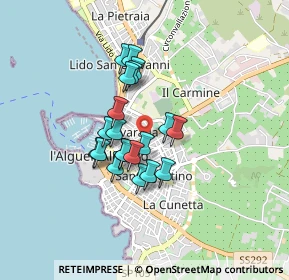 Mappa Via Ramon Cravellet, 07041 Alghero SS, Italia (0.6665)