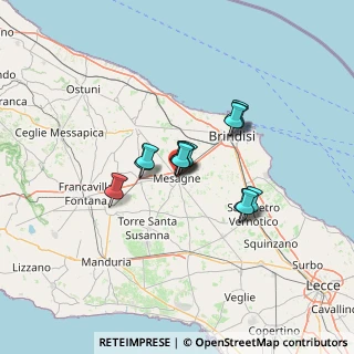 Mappa Corte Spada, 72023 Mesagne BR, Italia (9.55154)