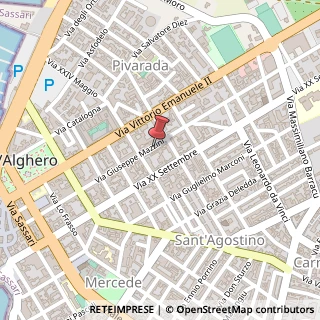 Mappa Via Giuseppe Mazzini, 159, 07041 Alghero, Sassari (Sardegna)