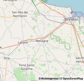 Mappa 72023 Mesagne BR, Italia (7.242)