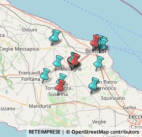 Mappa 72023 Mesagne BR, Italia (10.4455)