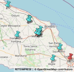 Mappa 72023 Mesagne BR, Italia (14.93385)