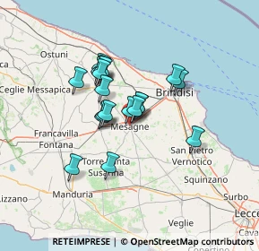 Mappa 72023 Mesagne BR, Italia (10.75316)