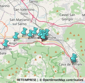 Mappa Via Correale Francesco, 84014 Nocera Inferiore SA, Italia (3.25167)