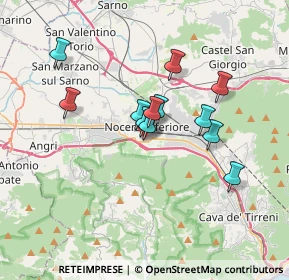 Mappa Presso Unitalsi sottosezione di, 84014 Nocera Inferiore SA, Italia (2.91667)