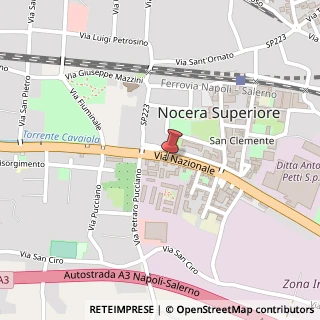 Mappa Via Nazionale, 589, 84015 Nocera Superiore, Salerno (Campania)