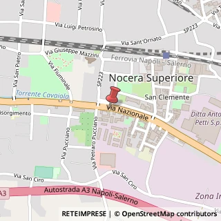 Mappa Via Nazionale, 595, 84015 Nocera Superiore, Salerno (Campania)
