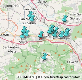 Mappa Via Giuseppe Garibaldi, 84016 Pagani SA, Italia (3.46813)