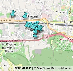 Mappa Via Giuseppe Garibaldi, 84016 Pagani SA, Italia (0.5095)