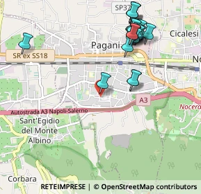 Mappa Via Giuseppe Mazzini, 84016 Pagani SA, Italia (1.2295)