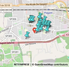 Mappa Via Giuseppe Mazzini, 84016 Pagani SA, Italia (0.318)