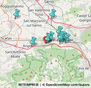 Mappa Via Giuseppe Mazzini, 84016 Pagani SA, Italia (2.73364)