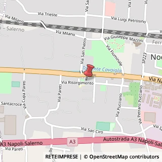 Mappa Trav. Via Risorgimento, 47, 84015 Nocera Superiore, Salerno (Campania)