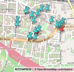 Mappa Via Sarajevo, 84014 Nocera Inferiore SA, Italia (0.252)