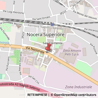 Mappa Via Nazionale, 477, 84015 Nocera Superiore, Salerno (Campania)