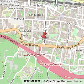Mappa Via Attilio Barbarulo, 116, 84014 Nocera Inferiore, Salerno (Campania)