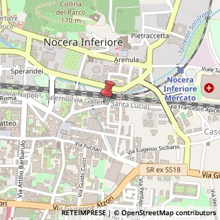 Mappa Via Martinez Cabrera, 66, 84014 Nocera Inferiore, Salerno (Campania)