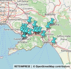 Mappa Via S. Chiara, 84014 Pagani SA, Italia (9.91176)